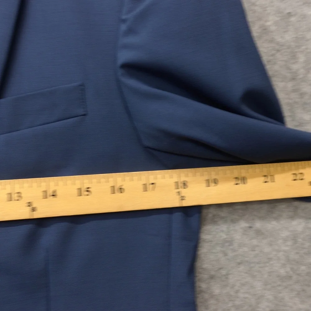 J CREW Thompson Sport Coat Men 36R Blue Office Prep Wool Stretch Jacket Tailored
